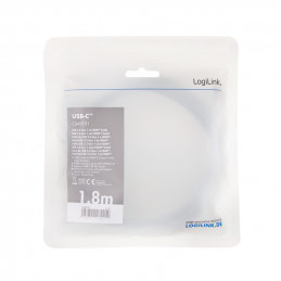 LogiLink CUA0101 kaapelin sukupuolenvaihtaja USB 3.2 Gen1 Type-C HDMI-A Musta, Harmaa