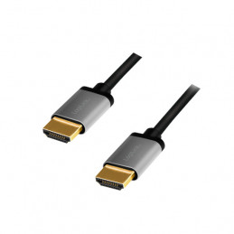 LogiLink CHA0101 HDMI-kaapeli 2 m HDMI-tyyppi A (vakio) Musta, Harmaa