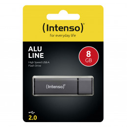Intenso Alu Line USB-muisti 8 GB USB A-tyyppi 2.0 Antrasiitti