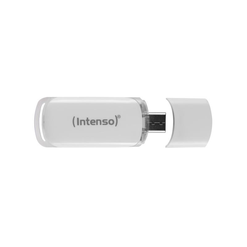 Intenso Flash Line USB-muisti 128 GB USB Type-C 3.2 Gen 1 (3.1 Gen 1) Valkoinen