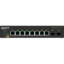 NETGEAR GSM4210PX-100EUS verkkokytkin Hallittu L2 L3 Gigabit Ethernet (10 100 1000) Power over Ethernet -tuki Musta