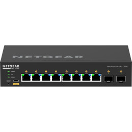 NETGEAR GSM4210PX-100EUS verkkokytkin Hallittu L2 L3 Gigabit Ethernet (10 100 1000) Power over Ethernet -tuki Musta