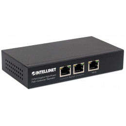 Intellinet 561266 verkkokytkin Hallitsematon Gigabit Ethernet (10 100 1000) Power over Ethernet -tuki Musta