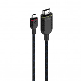 Unisynk 10370 videokaapeli-adapteri 3 m USB Type-C HDMI Musta