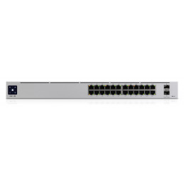 Ubiquiti Networks UniFi Pro 24-Port PoE Hallittu L2 L3 Gigabit Ethernet (10 100 1000) Power over Ethernet -tuki 1U Hopea