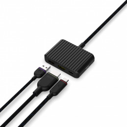 Unisynk 10383 keskitin USB Type-C 5000 Mbit s Musta