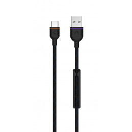 Unisynk 10161 USB-kaapeli 1,2 m USB 2.0 USB A USB C Musta