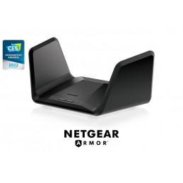NETGEAR Nighthawk RAXE300 langaton reititin Gigabitti Ethernet Kolmikaista (2,4 GHz 5 GHz 5 GHz) Musta