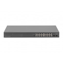 Digitus DN-95347-1 verkkokytkin Hallitsematon Gigabit Ethernet (10 100 1000) 1U Harmaa