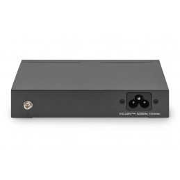 Digitus DN-95330-1 verkkokytkin Hallitsematon Gigabit Ethernet (10 100 1000) Power over Ethernet -tuki Musta