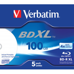 Verbatim 43789 tyhjä Blu-ray-levy BD-R 100 GB 5 kpl