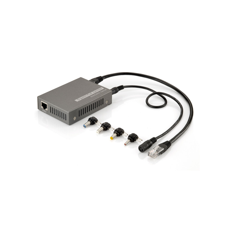 LevelOne POS-3000 verkkohaaroitin Musta Power over Ethernet -tuki