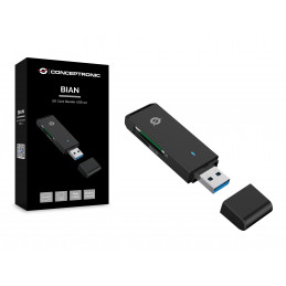 Conceptronic BIAN02B kortinlukija USB 3.2 Gen 1 (3.1 Gen 1) Type-A Musta