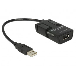 DeLOCK 62588 USB-kaapeli 0,15 m USB A Musta