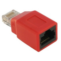 DeLOCK RJ45 Crossover Adapter male - female liitinjohto RJ45 M F Punainen