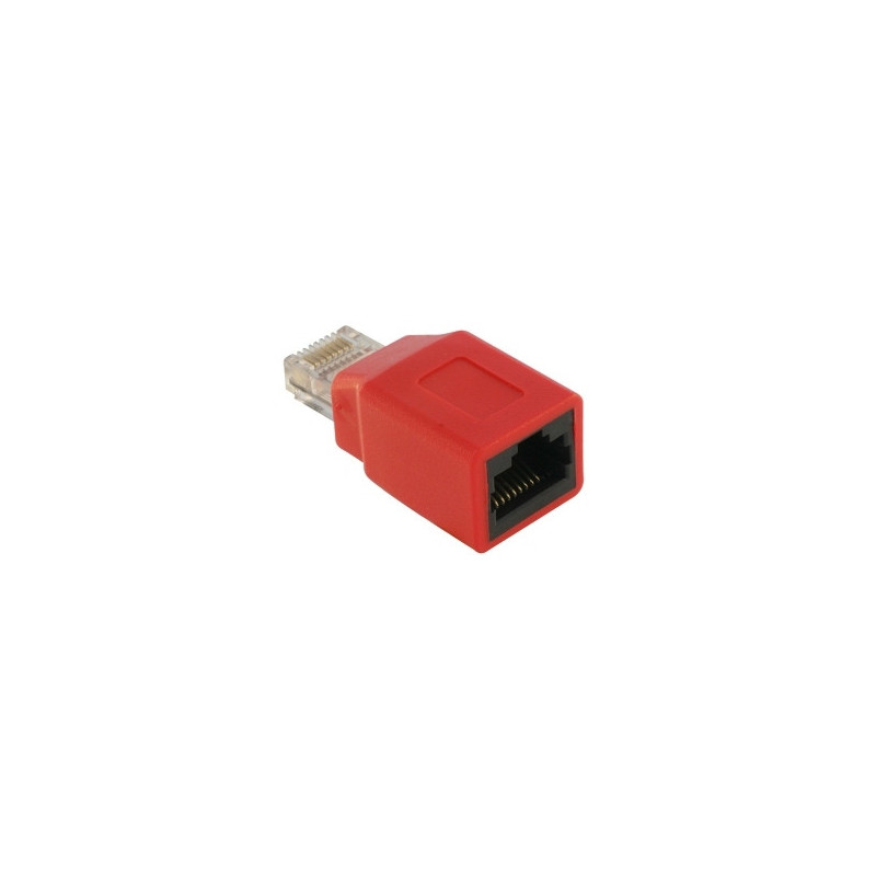 DeLOCK RJ45 Crossover Adapter male - female liitinjohto RJ45 M F Punainen