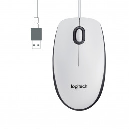 Logitech M100 hiiri Molempikätinen USB A-tyyppi Optinen 1000 DPI