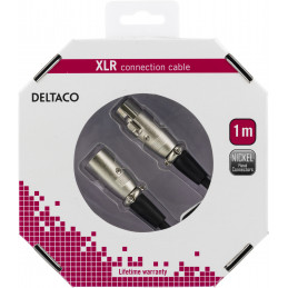 Deltaco XLR-1010-K audiokaapeli