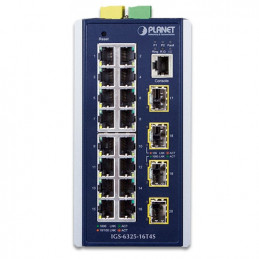 PLANET IGS-6325-16T4S verkkokytkin Hallittu L3 Gigabit Ethernet (10 100 1000) Sininen, Harmaa