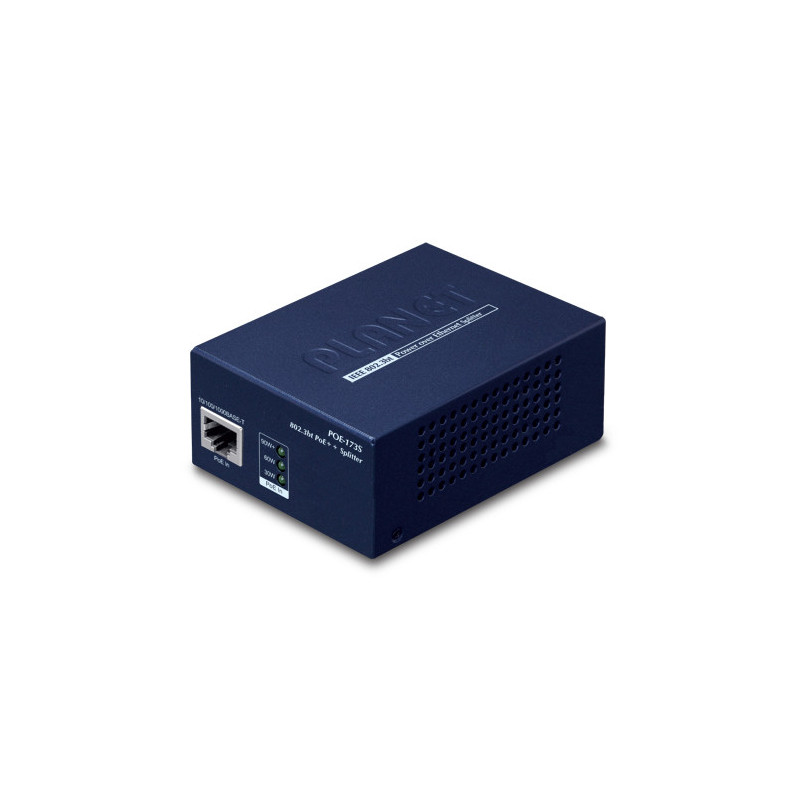 PLANET POE-173S verkkohaaroitin Musta Power over Ethernet -tuki