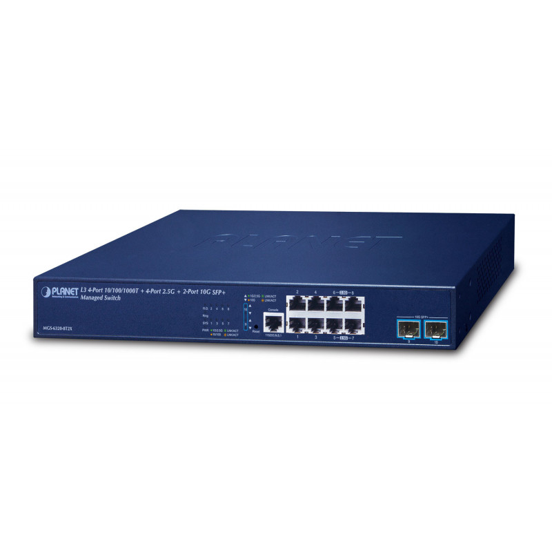 PLANET L3 4-Port 10 100 1000T + Hallittu Gigabit Ethernet (10 100 1000) 1U