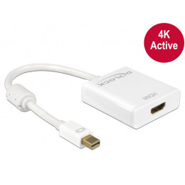 DeLOCK 62612 videokaapeli-adapteri 0,2 m Mini DisplayPort HDMI-tyyppi A (vakio) Valkoinen