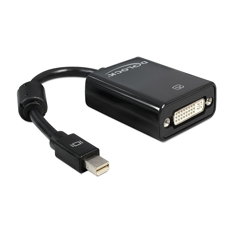 DeLOCK Adapter mini Displayport 0,18 m DVI-I Musta