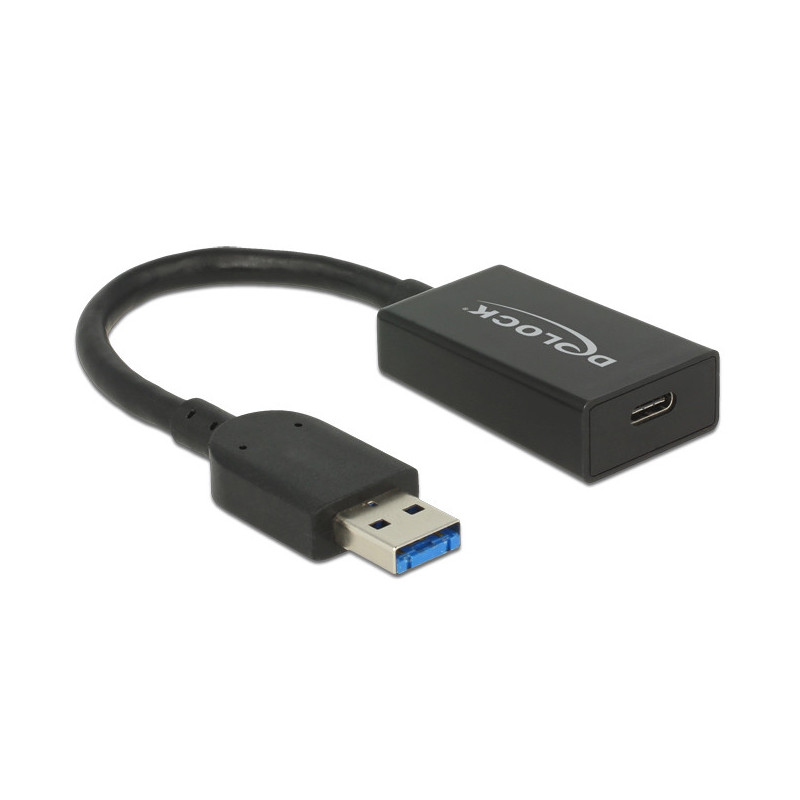 DeLOCK 65698 USB-kaapeli 0,15 m USB 3.2 Gen 2 (3.1 Gen 2) USB A USB C Musta