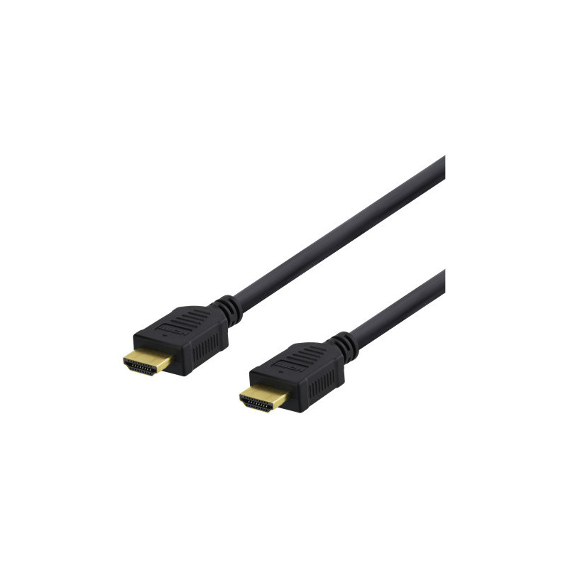 Deltaco HDMI-1070D HDMI-kaapeli 10 m HDMI-tyyppi A (vakio) Musta