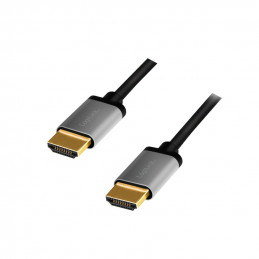 LogiLink CHA0100 HDMI-kaapeli 1 m HDMI-tyyppi A (vakio) Musta, Harmaa