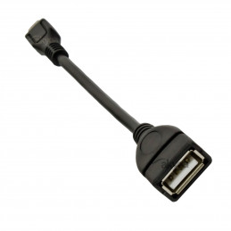 Akyga AK-AD-09 USB-kaapeli 0,15 m USB 2.0 USB A Micro-USB B Musta