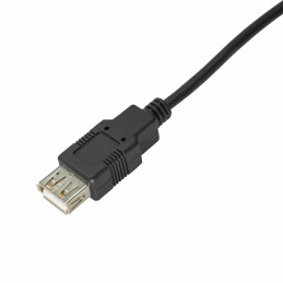 Akyga AK-USB-19 USB-kaapeli 3 m USB 2.0 USB A Musta