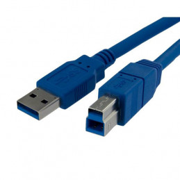 Akyga AK-USB-09 USB-kaapeli 1,8 m USB 3.2 Gen 1 (3.1 Gen 1) USB B USB A Sininen