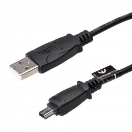Akyga AK-USB-22 USB-kaapeli 1 m USB 2.0 USB A Micro-USB B Musta