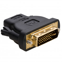 Akyga AK-AD-03 kaapelin sukupuolenvaihtaja HDMI DVI 24+5 Musta