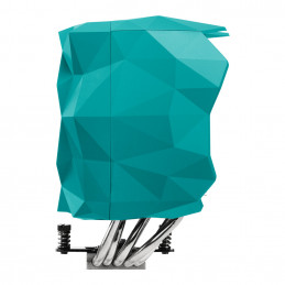Iceberg IceSLEET X5 Suoritin Ilmanjäähdytin 12 cm Kromi, Turkoosi 1 kpl