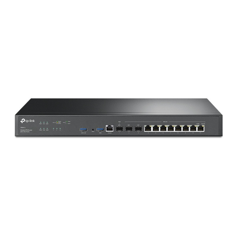 TP-Link ER8411 langallinen reititin Gigabitti Ethernet Musta