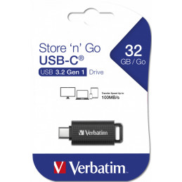 Verbatim Store 'n' Go USB-muisti 64 GB USB Type-C 3.2 Gen 1 (3.1 Gen 1) Musta