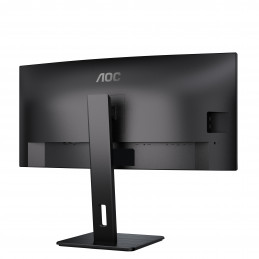 AOC CU34P3CV tietokoneen litteä näyttö 86,4 cm (34") 3440 x 1440 pikseliä UltraWide Quad HD LED Musta
