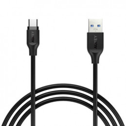 AUKEY CB-CD4 USB-kaapeli 1 m USB 3.2 Gen 1 (3.1 Gen 1) USB A USB C Musta