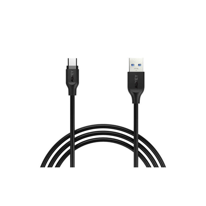 AUKEY CB-CD4 USB-kaapeli 1 m USB 3.2 Gen 1 (3.1 Gen 1) USB A USB C Musta