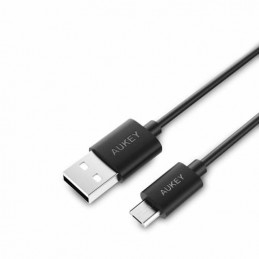 AUKEY CB-D9 USB-kaapeli 2 m USB 2.0 USB A Micro-USB A Musta