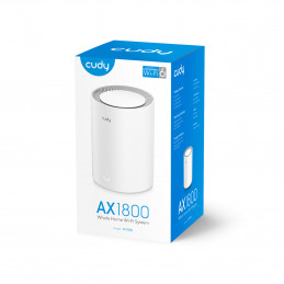 Cudy M1800 1-Pack Kaksitaajuus (2,4 GHz 5 GHz) Wi-Fi 6 (802.11ax) Valkoinen Sisäinen