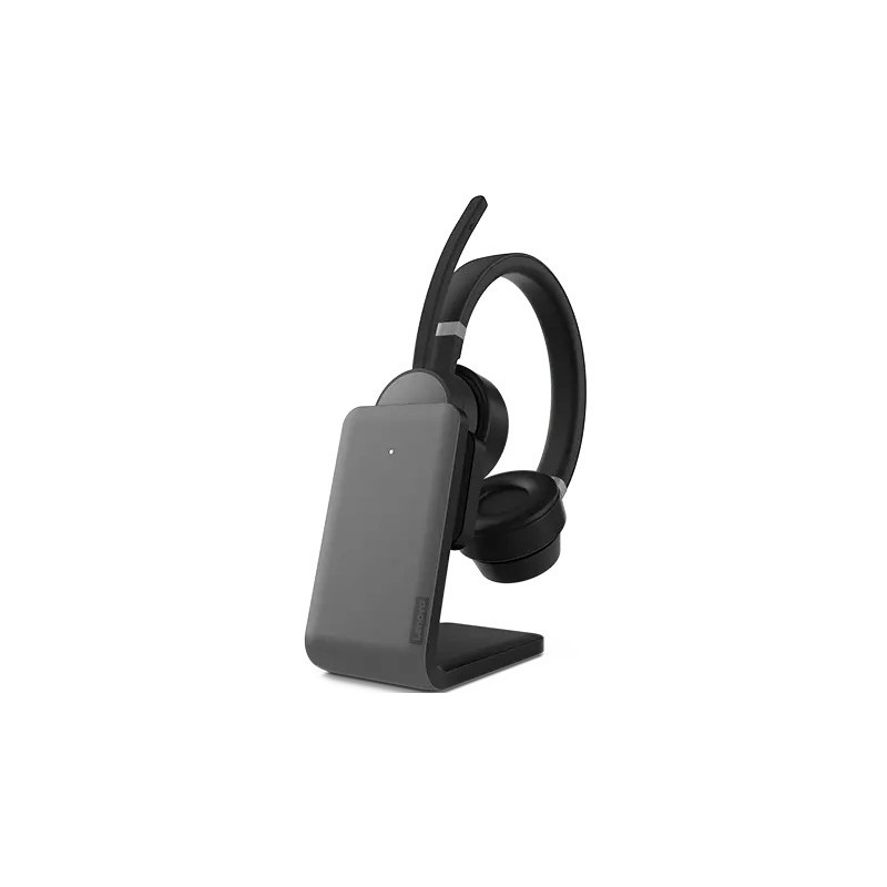 Lenovo Go Wireless ANC Kuulokkeet Langallinen & langaton Pääpanta Toimisto puhelukeskus USB Type-C Bluetooth Latausteline Musta