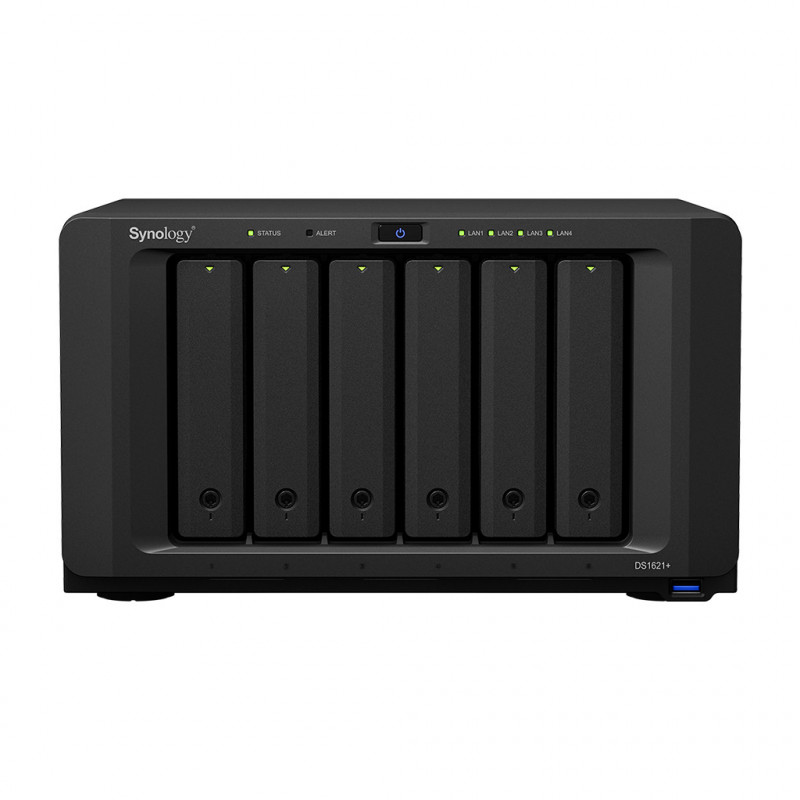 Synology DiskStation DS1621+ NAS- ja tallennuspalvelimet Työpöytä Ethernet LAN Musta V1500B