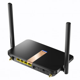 Cudy LT500D langaton reititin Nopea Ethernet Kaksitaajuus (2,4 GHz 5 GHz) 4G Musta