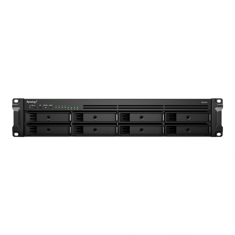 Synology RackStation RS1221+ NAS- ja tallennuspalvelimet Teline ( 2U ) Ethernet LAN Musta V1500B