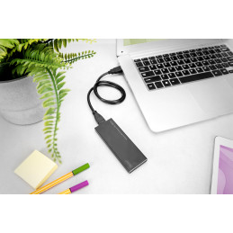 Digitus DA-71111 tallennusaseman kotelo SSD-kotelo Musta