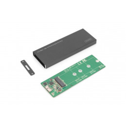 Digitus DA-71111 tallennusaseman kotelo SSD-kotelo Musta