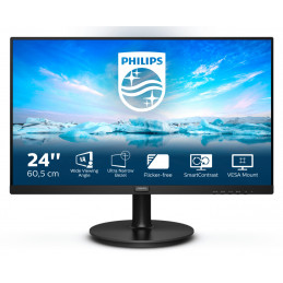 Philips V Line 241V8LA 00 LED display 60,5 cm (23.8") 1920 x 1080 pikseliä Full HD Musta